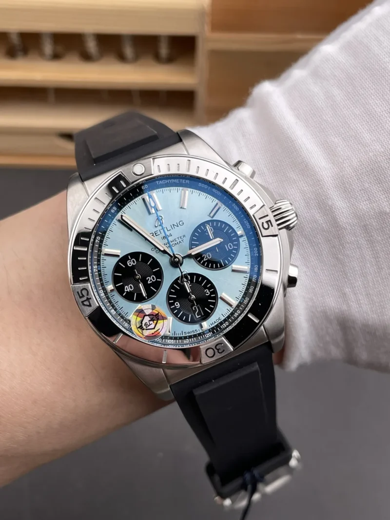 Breitling Chronomat B01 Blue dial Rubber Strap 42mm