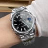 Rolex Day-Date Black Baguette Diamond 40mm