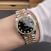 Rolex Datejust Two-Tone Black Ladies 31mm