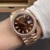 Rolex Day-Date Coffee Baguette Diamond 40mm