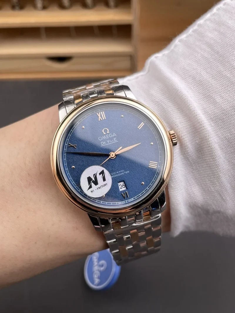 Omega De Ville Two-Tone Blue 39.5mm