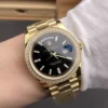 Rolex Day-Date Black Baguette Diamond 40mm