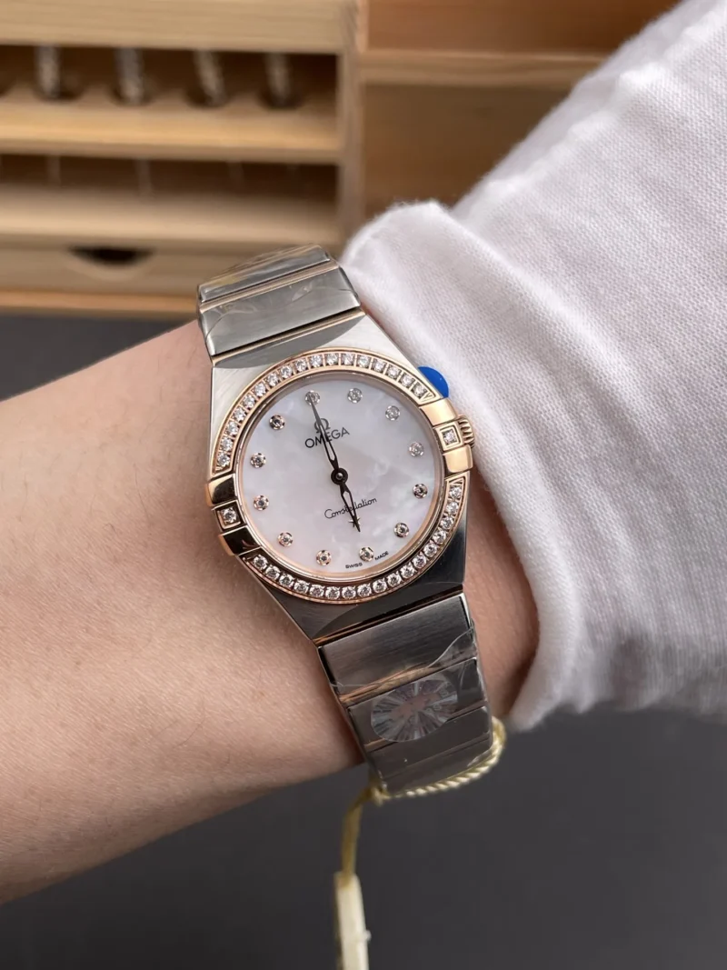 Omega Constellation Two-Tone Rose Gold Ladies 28mm