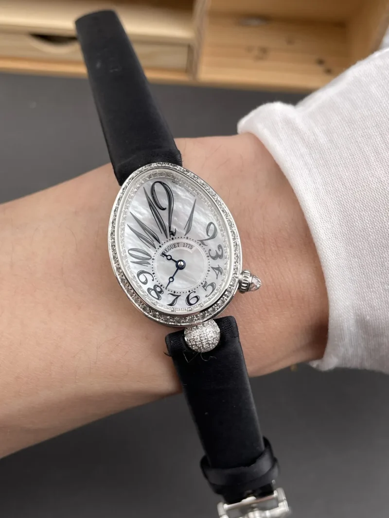 Breguet Reine de Naples Diamond Bezel 33x25mm