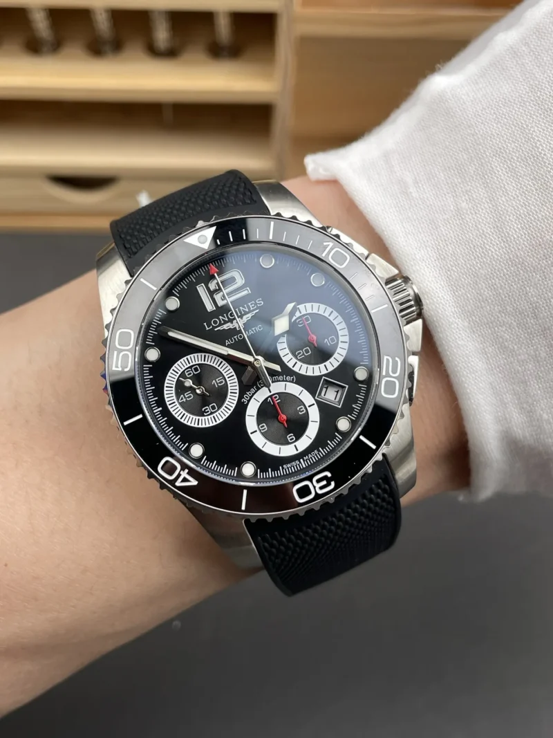 Longines Chronograph Black Dial 41mm
