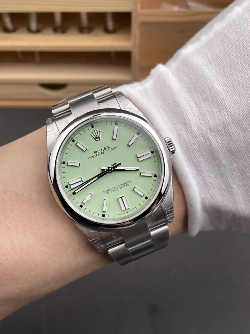 Rolex Oyster Perpetual Avocado Green 41mm