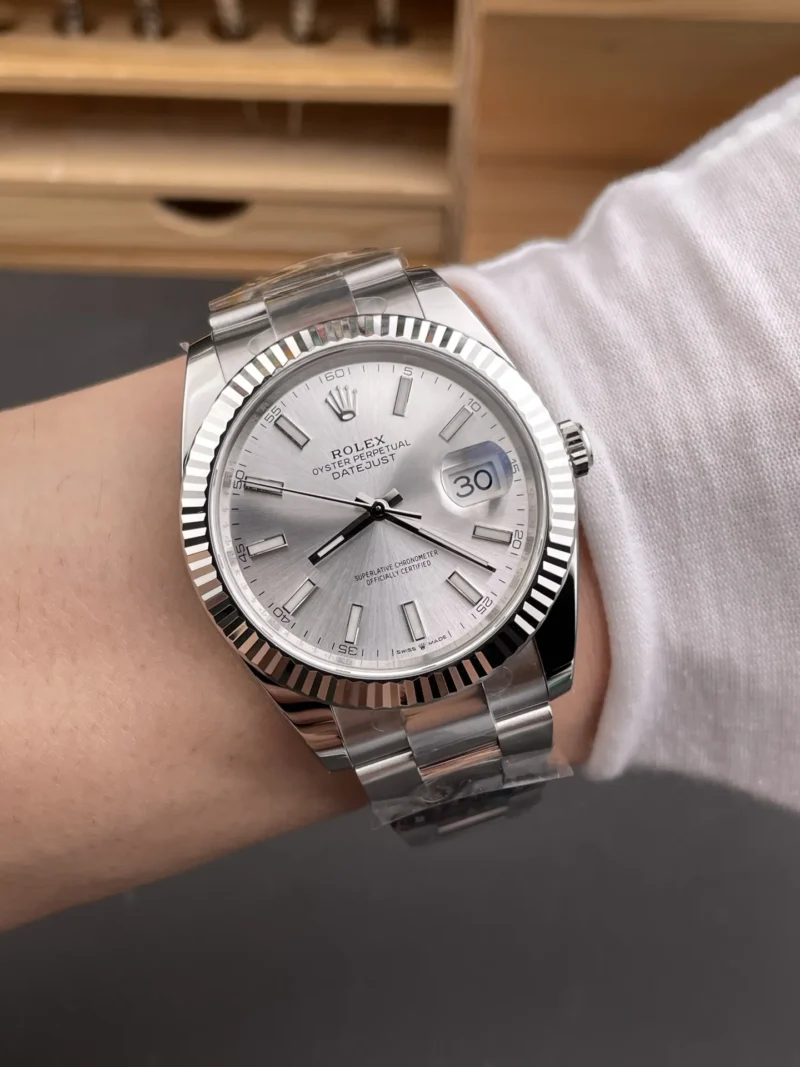 Rolex Datejust Silver 41mm