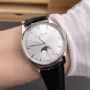 Jaeger-Le Coultre Classic V2dual straps included Silver Dial 39mm